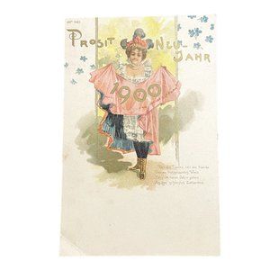 Antique Postcard Prosit Neu Jahr Turn Century u Non Topographical Standard 5183